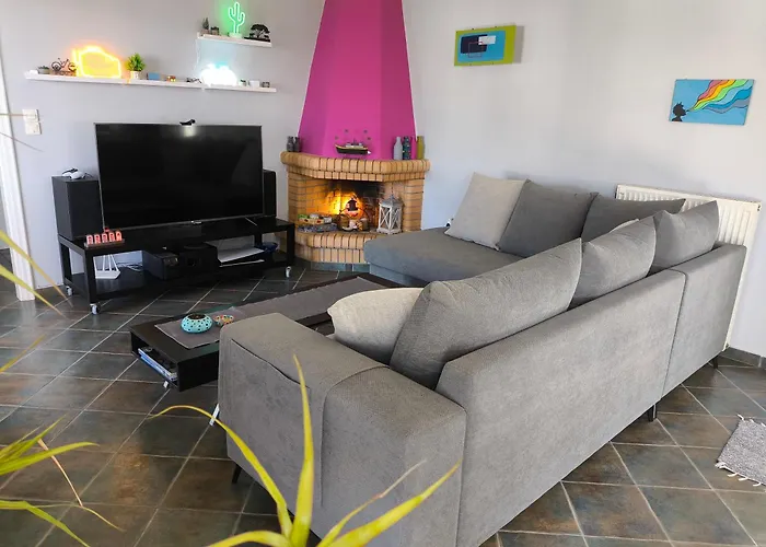 Modern Big House In The Port Of Andros Appartement Gavrio